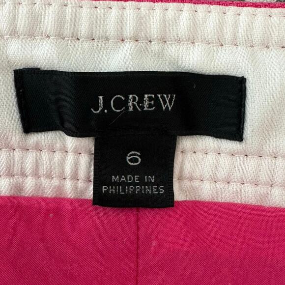 J.Crew Peyton Sailor Pant Stretch Linen Size 6 Soft Fuchsia Pink Retro Preppy - Picture 5 of 15
